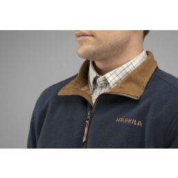 H&auml;rkila Herren Fleecepullover Sandhem Dark navy melange