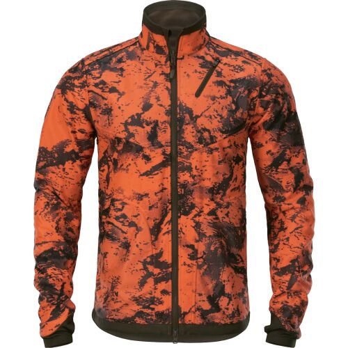 Härkila Herren Fleecejacke Wildboar Pro Reversible Willow green/AXIS MSP®Orange Blaze