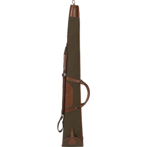 Härkila Retrieve Flintenfutteral aus Canvas/Leder Warm olive 135 cm