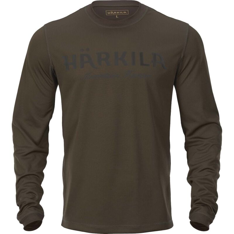 Hrkila Herren Langarmshirt Mountain Hunter Hunting green/Shadow brown S