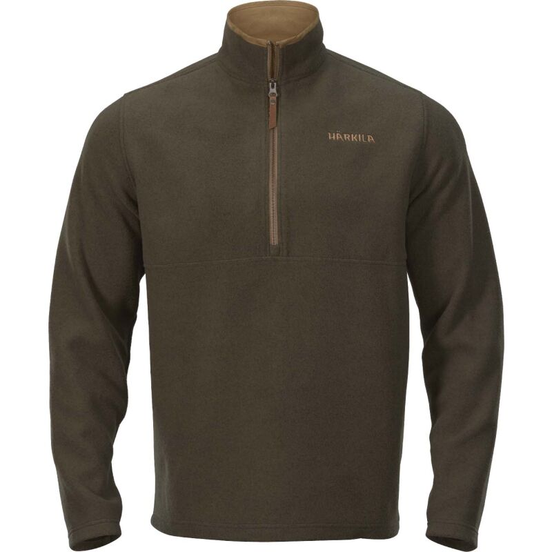 Härkila Herren Fleecepullover Sandhem Willow green melange 3XL
