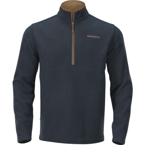 Härkila Herren Fleecepullover Sandhem Dark navy melange 4XL