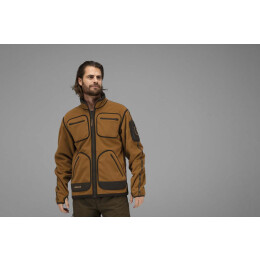 H&auml;rkila Herren Fleecejacke Kamko 10. Jubil&auml;um Rustique clay/Hunting green 5XL