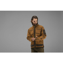 H&auml;rkila Herren Fleecejacke Kamko 10. Jubil&auml;um Rustique clay/Hunting green 5XL