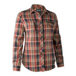 Deerhunter Lady Athena Bluse orange check