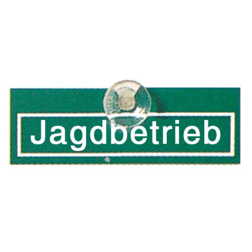 Autoschild "Jagdbetrieb" Plastik