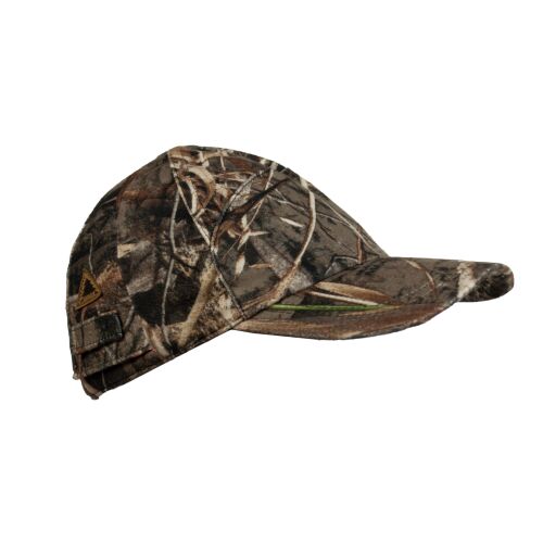 Hubertus Jagdkappe Camouflage mit klappbarem Signalteil 57