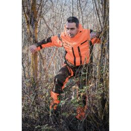 Somlys Herren Hose Indestructor Flex Kevlar Orange/Braun FR46/DE52