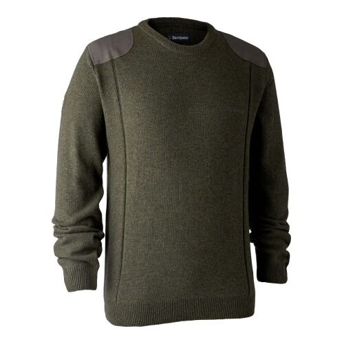 Deerhunter Herren Pullover Sheffield Knit Grün Melange M