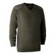 Deerhunter Herren Pullover Sheffield Knit V-Neck Grün Melange