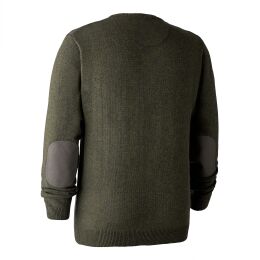 Deerhunter Herren Pullover Sheffield Knit V-Neck Gr&uuml;n Melange XXL