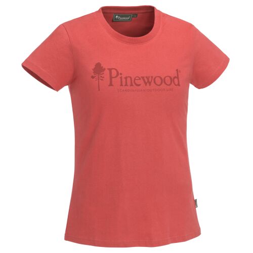 Pinewood Damen T-Shirt Outdoor Life Coral XS