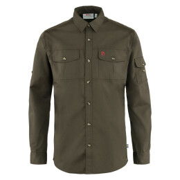 Fj&auml;llr&auml;ven Herren Trekking-Hemd Singi Dark Olive M