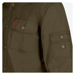 Fj&auml;llr&auml;ven Herren Trekking-Hemd Singi Dark Olive M