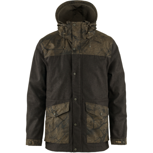 Fjällräven Herren Jacke Värmland Wool Dark Olive-Dark Olive Camo XL