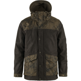 Fj&auml;llr&auml;ven Herren Jacke V&auml;rmland Wool Dark Olive-Dark Olive Camo XL