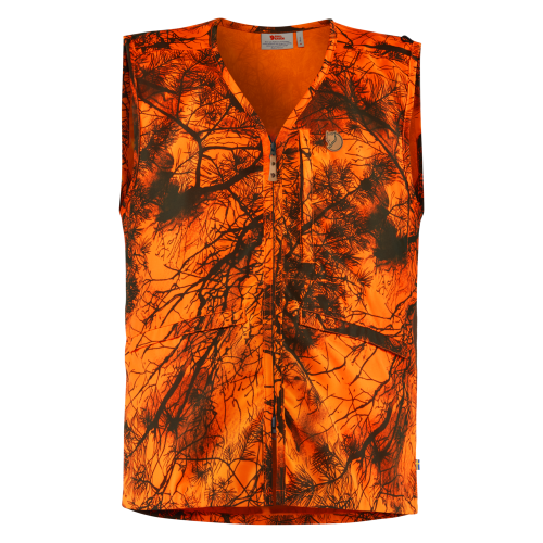 Fjällräven Unisex Weste Värmland Orange Camo L