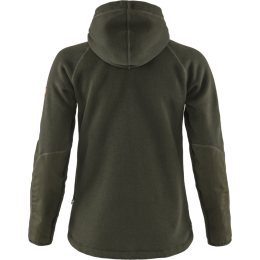 Fj&auml;llr&auml;ven Damen Hoodie &Ouml;vik Fleece Deep Forest L