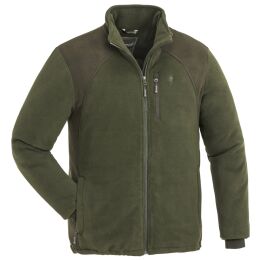 Pinewood Herren Fleecejacke Harrie Grün/Willederbraun