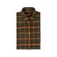 Blaser Damen Flanell Bluse Jurika Oliv/Burned Orange Kariert