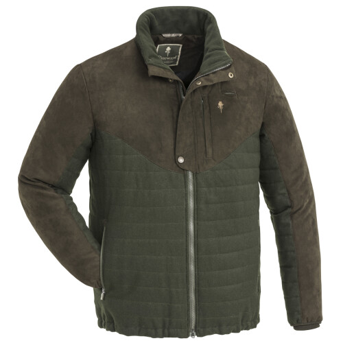 Pinewood Herren Jacke Edmonton Exclusiv Mossgreen Suede Brown