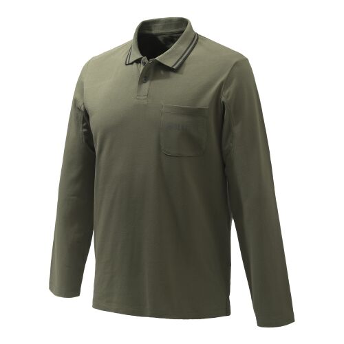 Berretta Herren Langarm-Poloshirt Airmesh Grün 3XL