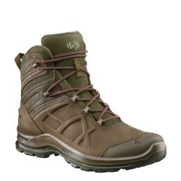 HAIX Herren Outdoorstiefel BLACK EAGLE Nature GTX mid braun/gr&uuml;n 10 UK - 45 EU