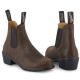 Blundstone Damen Bootie #1673 Heeled Antique Brown Leather