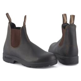 Blundstone Unisex Boots #500 Stout Brown Leather 3UK