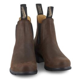 Blundstone Damen Boots #1673 Heeled Antique Brown Leather  4.5UK