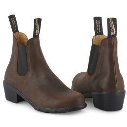 Blundstone Damen Boots #1673 Heeled Antique Brown Leather  4.5UK