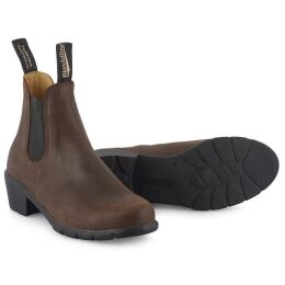 Blundstone Damen Boots #1673 Heeled Antique Brown Leather  4.5UK