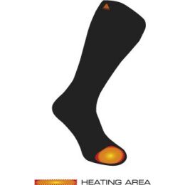 Alpenheat Beheizte Wollsocken Schwarz/Gr&uuml;n