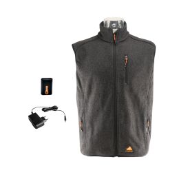 Alpenheat Beheizte Fleece Weste Grau Melange M