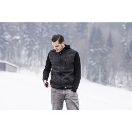 Alpenheat Beheizte Fleece Weste Grau Melange M