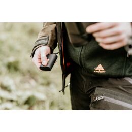 Alpenheat Beheizte Fleece Weste Gr&uuml;n Melange 2XL