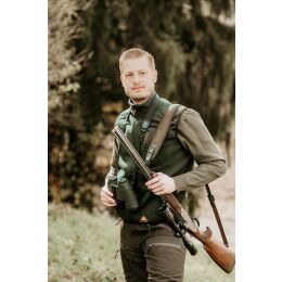 Alpenheat Beheizte Fleece Weste Gr&uuml;n Melange 2XL