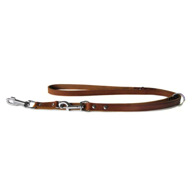 Das Lederband Hundefhrleine Weinheim Maroon B 18 mm / L 200 cm