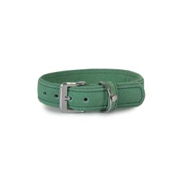 Das Lederband Hundehalsband Toronto Loaf green B 12 mm / L 35 cm