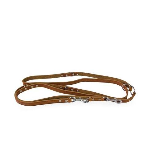 Das Lederband Hundeführleine Weinheim Maroon Extra Lang B 22 mm / L 300 cm