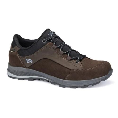 Han Wag Herren Halbschuh Banks Low GTX Mocca / Black 9 UK - 43 EU