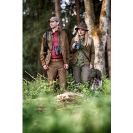 Blaser Herren Hemd Stretch Serge Braun/Rot Kariert M
