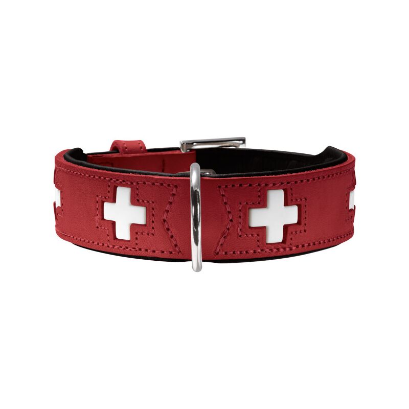 Hunter Halsband Swiss Rot/Schwarz