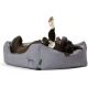 Hunter Hundesofa Boston Grau L 100 x 70 cm