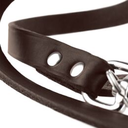 Hunter Verstellbare F&uuml;hrleine Dunkelbraun L 200 cm; B 1,3 cm