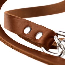 Hunter Verstellbare F&uuml;hrleine Cognac L 200 cm; B 2,0 cm