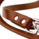 Hunter Verstellbare Führleine Cognac L 200 cm; B 2,0 cm