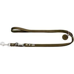 Hunter Verstellbare F&uuml;hrleine Olivgr&uuml;n L 200 cm; B 1,6 cm