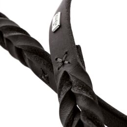 Hunter Verstellbare F&uuml;hrleine Solid Education Schwarz L 200 cm; B 1,3 cm