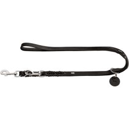 Hunter Verstellbare F&uuml;hrleine Solid Education Schwarz L 250 cm; B 1,3 cm